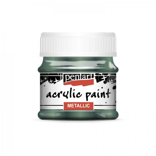 Acrylic paint metallic 50 ml ivy green
