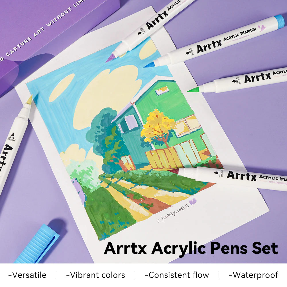 Arrtx Akrylpennor – 30 Pastellfärger
