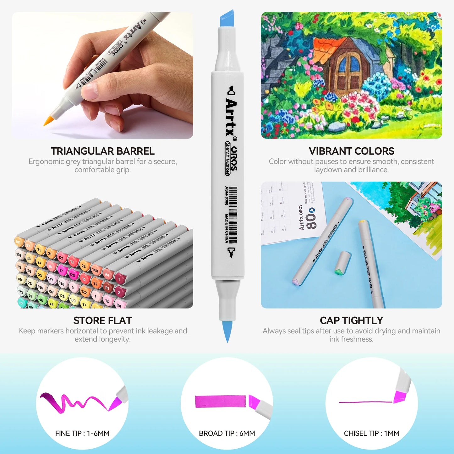 Arrtx Oros 80 Alcohol Markers