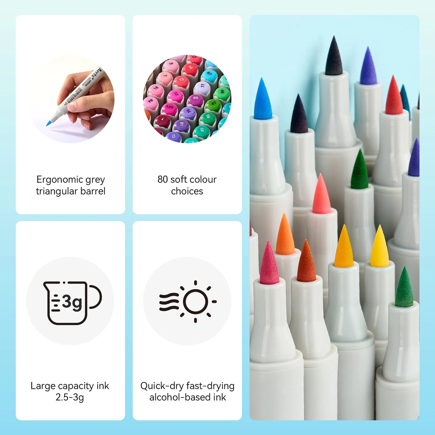 Arrtx Oros 80 Alcohol Markers