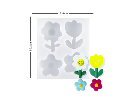 Silicone mold - flowers