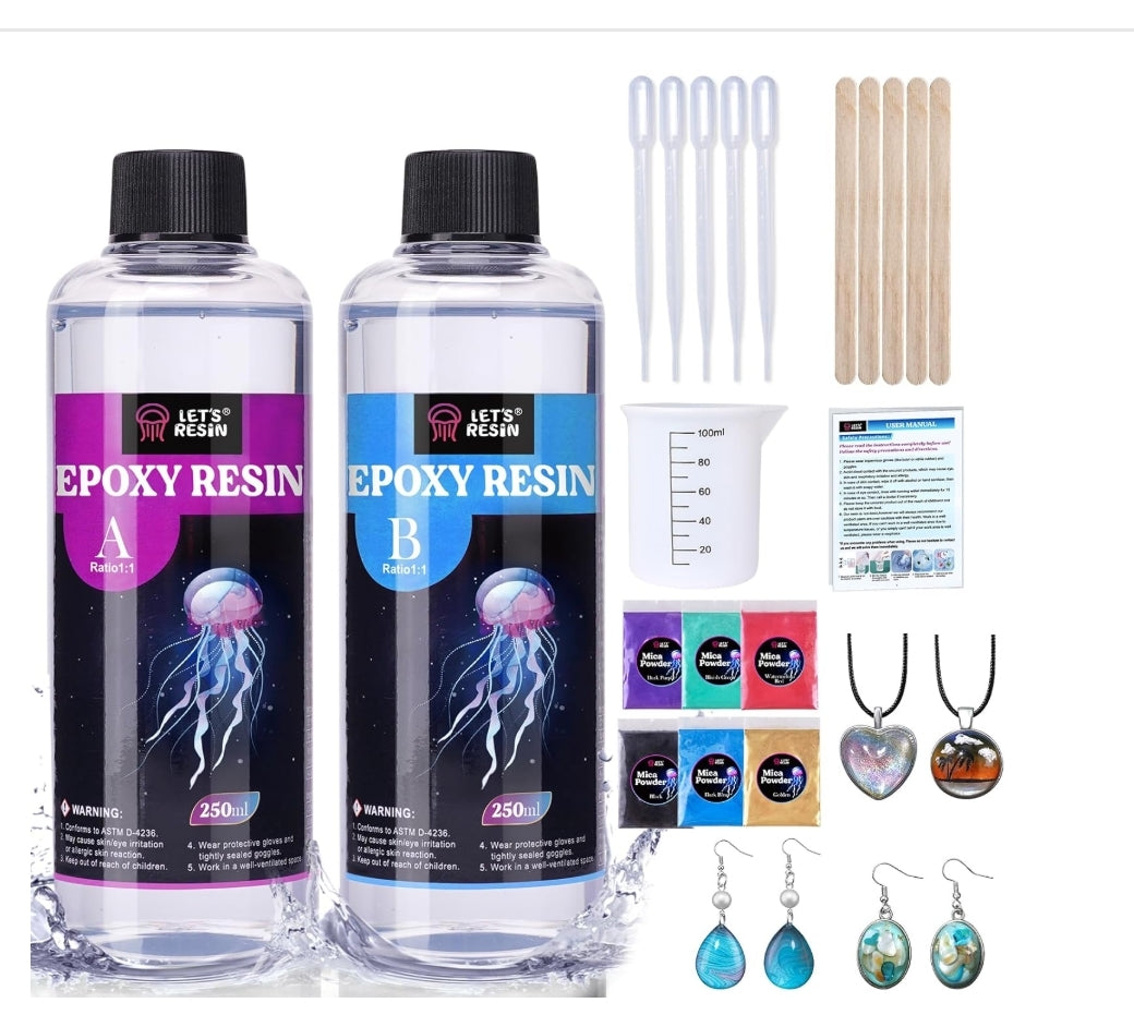 Let´s Resin Clear Resin 2 x 250ml (16oz)