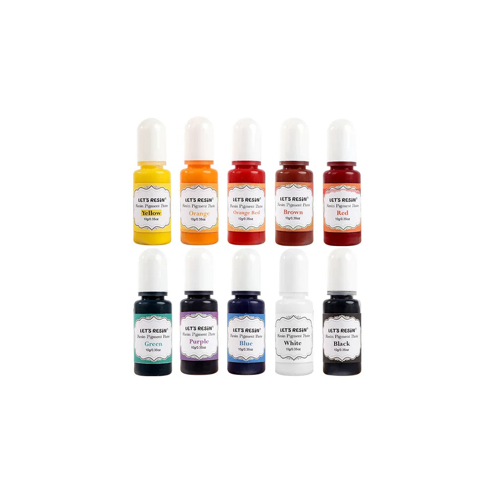 Let´s Resin 10 nyanser av pigment pasta