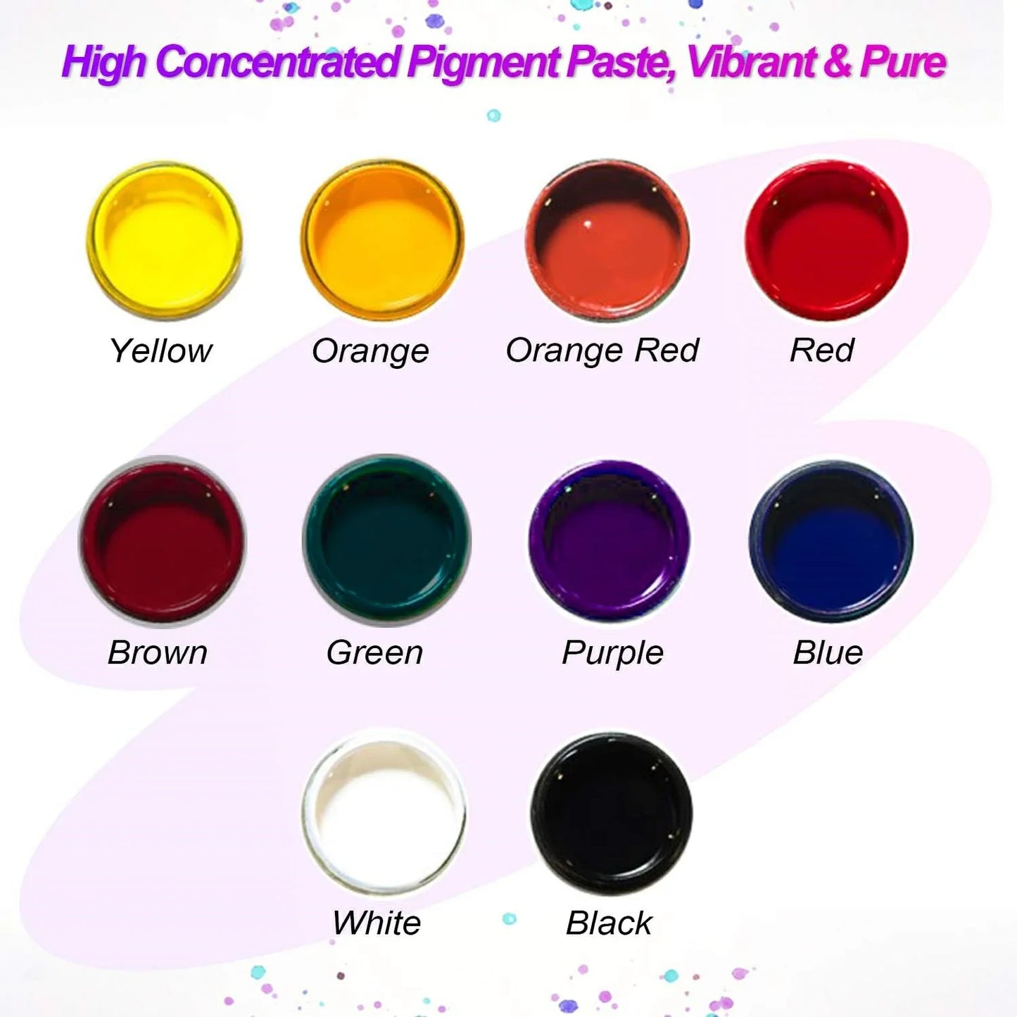 Let´s Resin 10 nyanser av pigment pasta