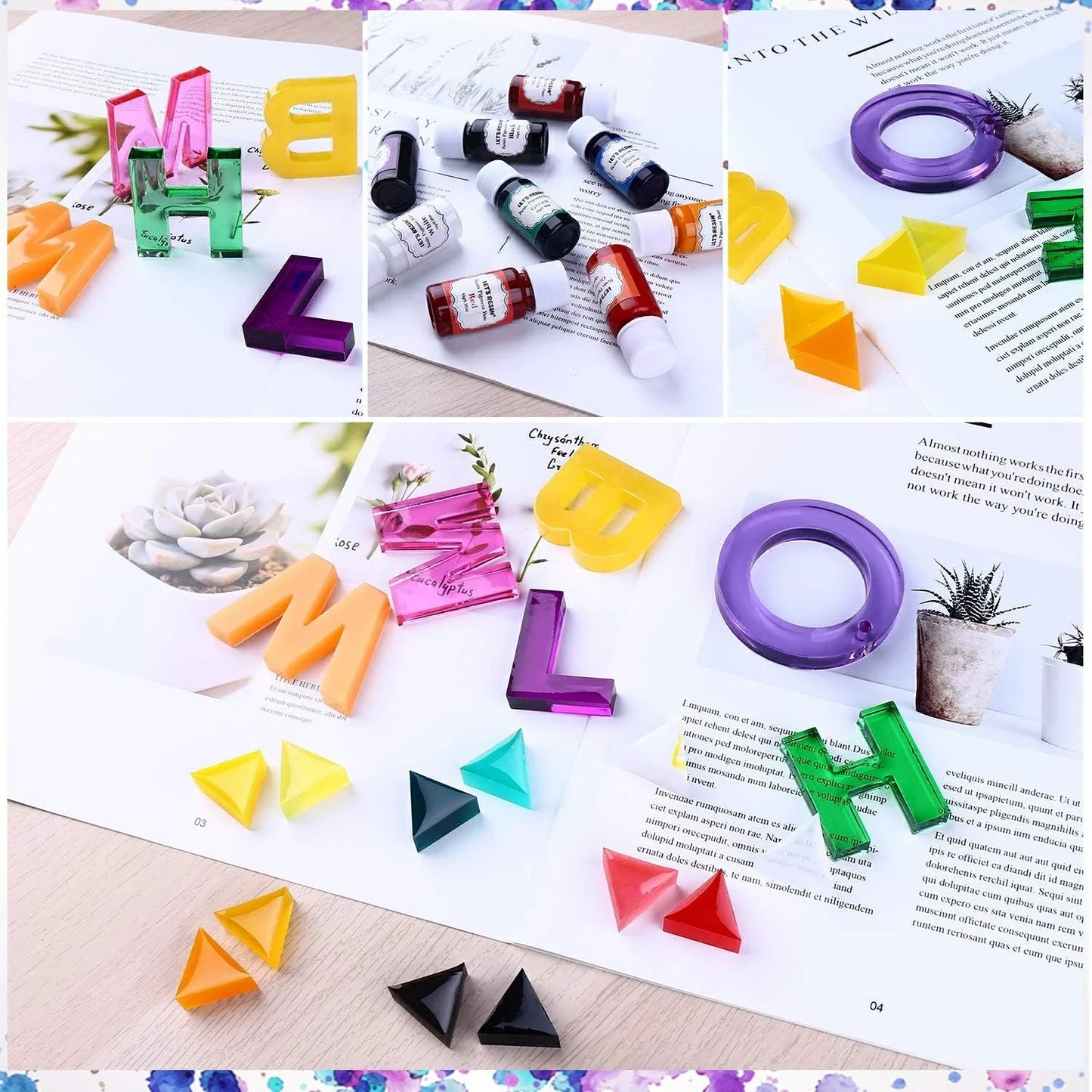 Let´s Resin 10 nyanser av pigment pasta