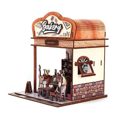 Bakehouse – 3D-modell i trä med LED