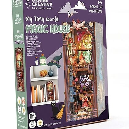 Magic House – 3D-modell i trä med belysning