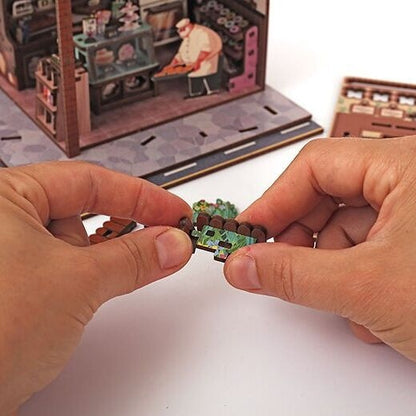 Bakehouse – 3D-modell i trä med LED