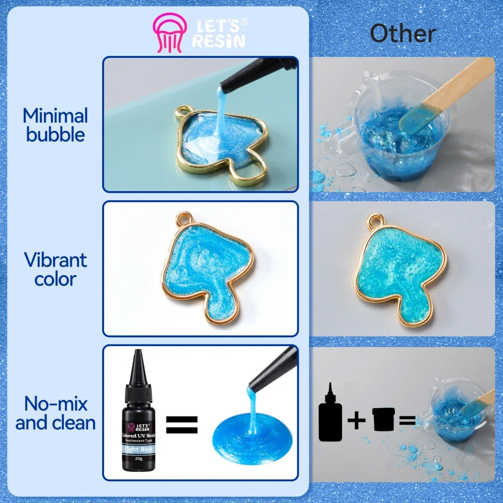 Let's Resin 12 colors X 20g UV Resin kit