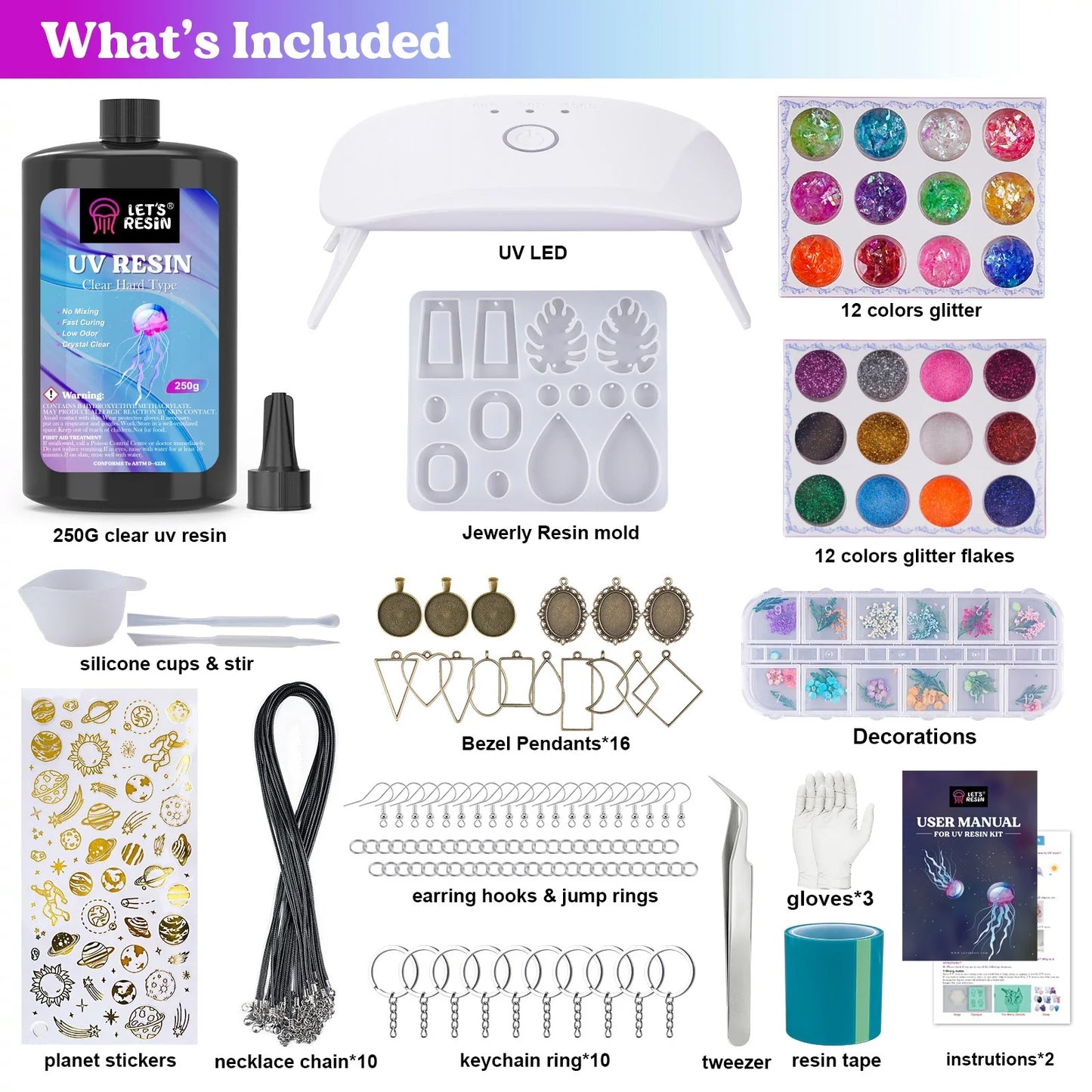 Let's Resin UV Resin kit