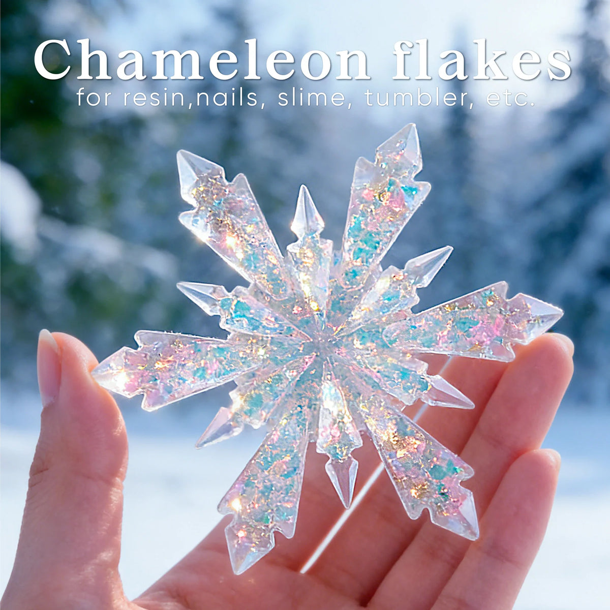Let's Resin Transparenta Kameleontflingor – 6 färger