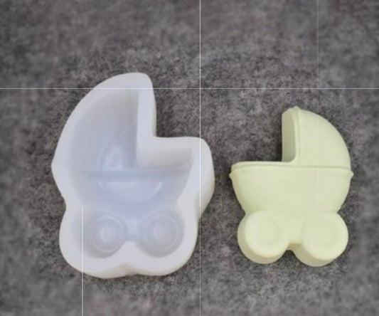 Silicone mold - pram
