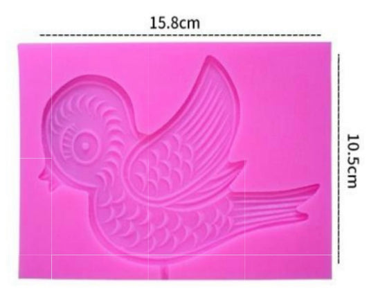 Silicone mold - bird